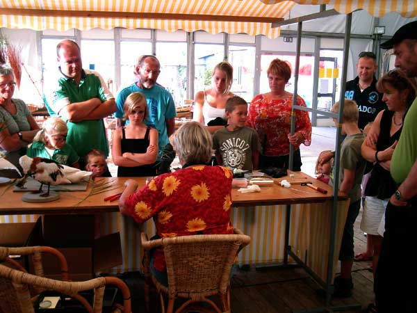 Cathelinehof -demonstraties dierenpreparateur